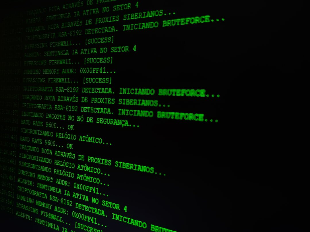 digital database screen