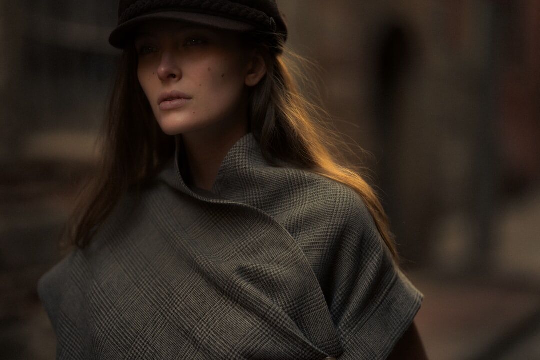 Portrait of a Dutch fashion designer in a studio