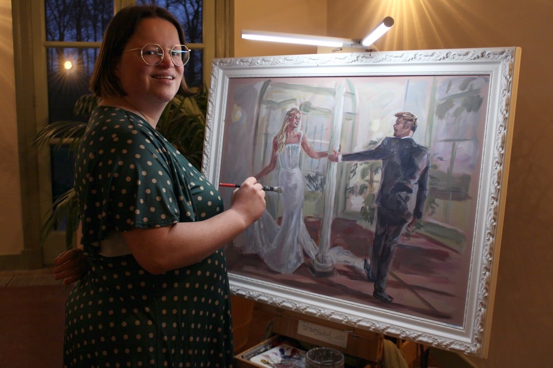 Portrait of a Dutch singer in an elegant evening gown
