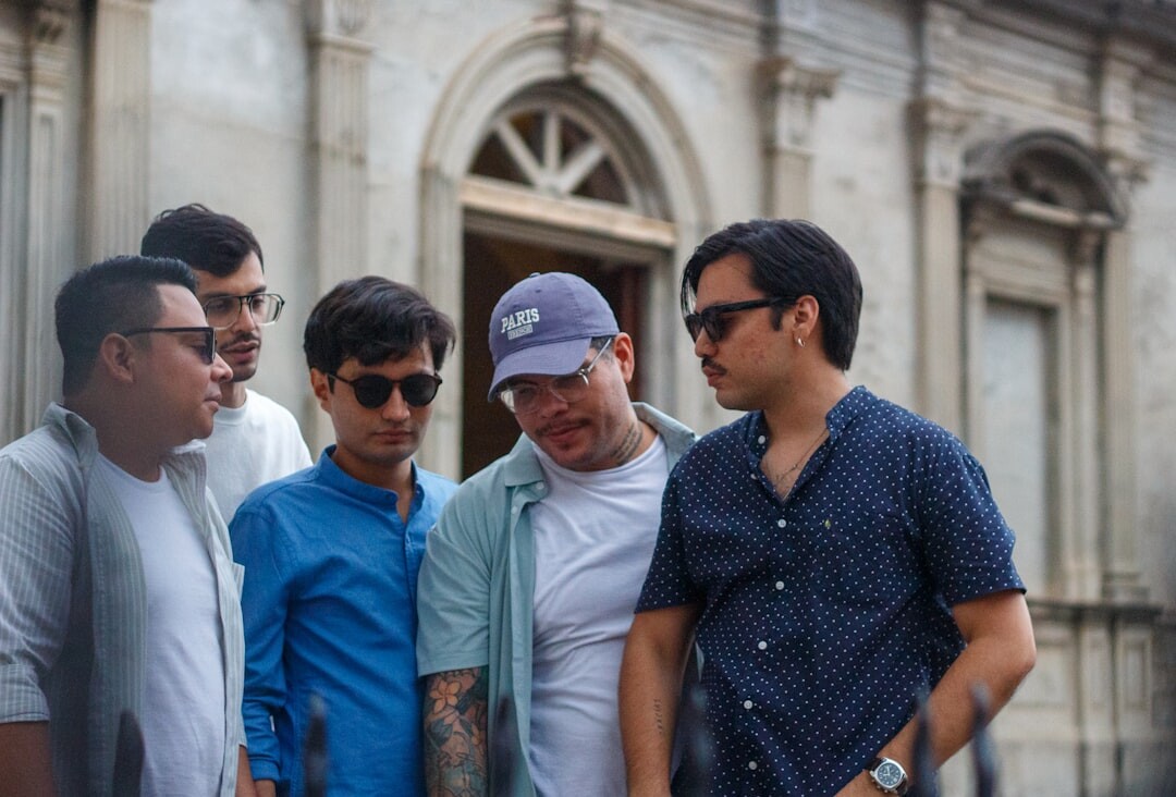 group of friends talking