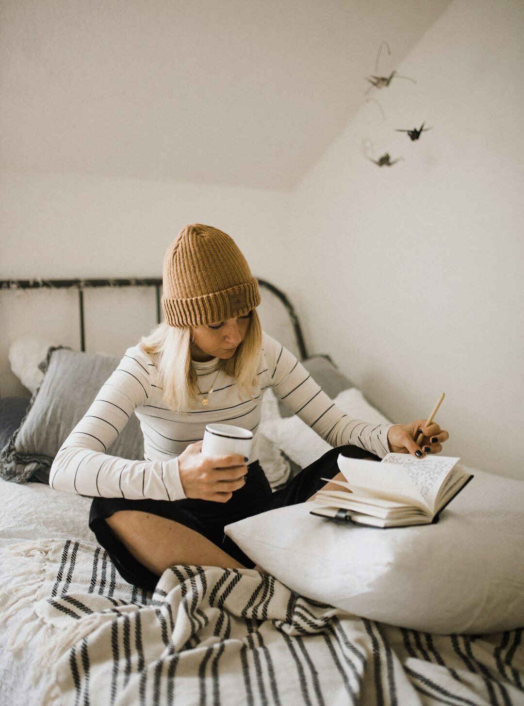 woman writing notes